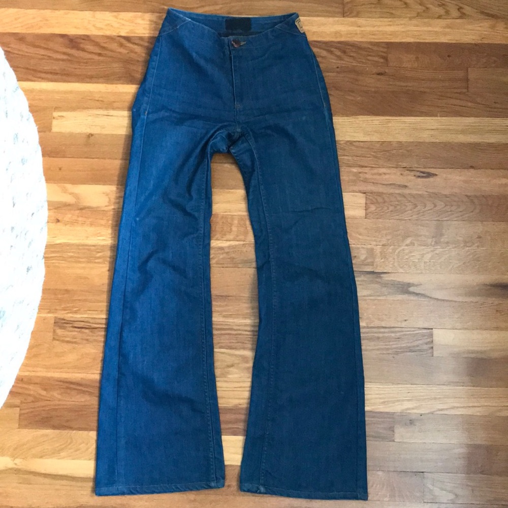 GUC high waisted wide flare boot cut jeans